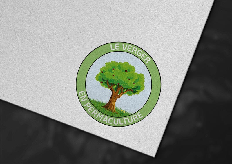 réalisation du logo du verger en permaculture projet participatif